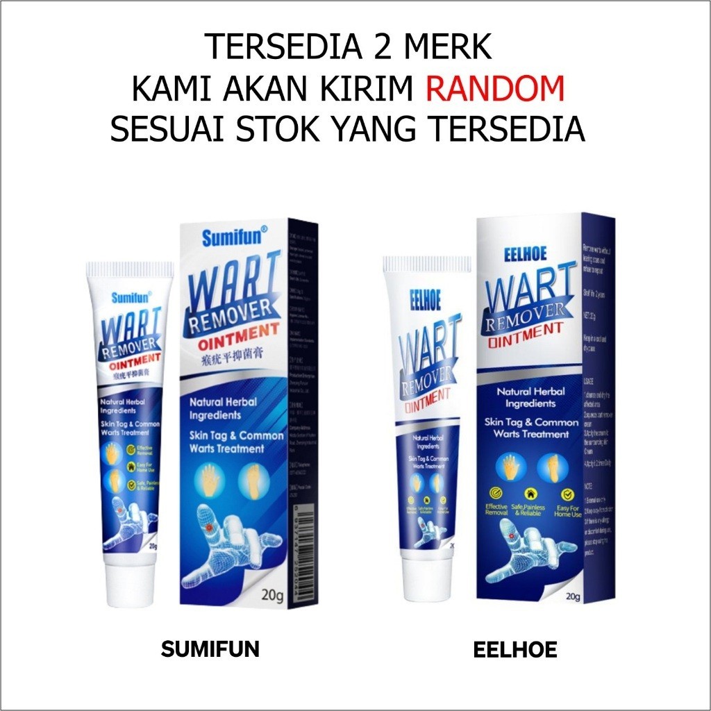 Menghilangkan Kutil Dan Tahi Lalat - Sumifun EELHOE Wart Remover Cream Herbal Natural Ampuh