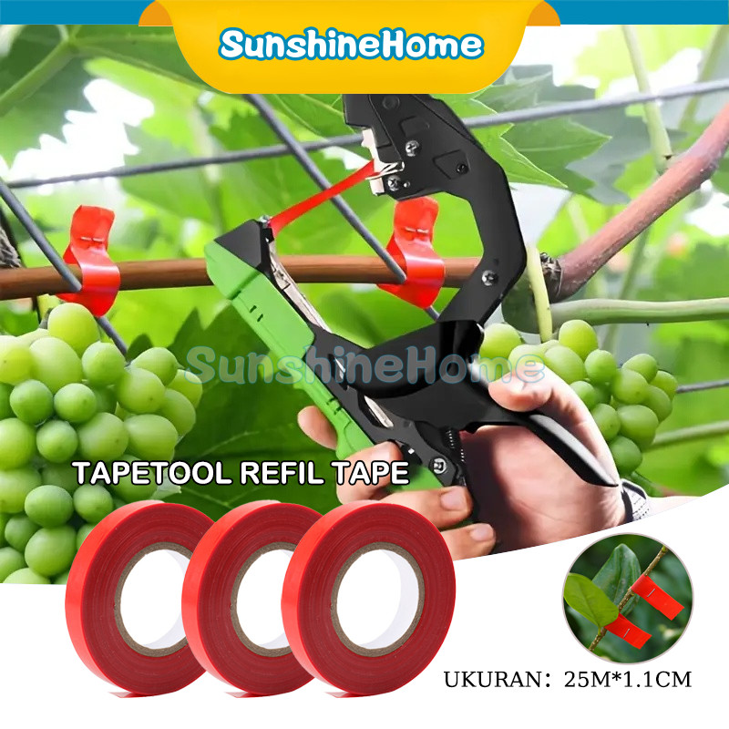 Refill Pita Tapetool Isi Ulang Pita Alat Pengikat Tanaman Tape Tool Isi Ulang Tape Tali Pita Pertani