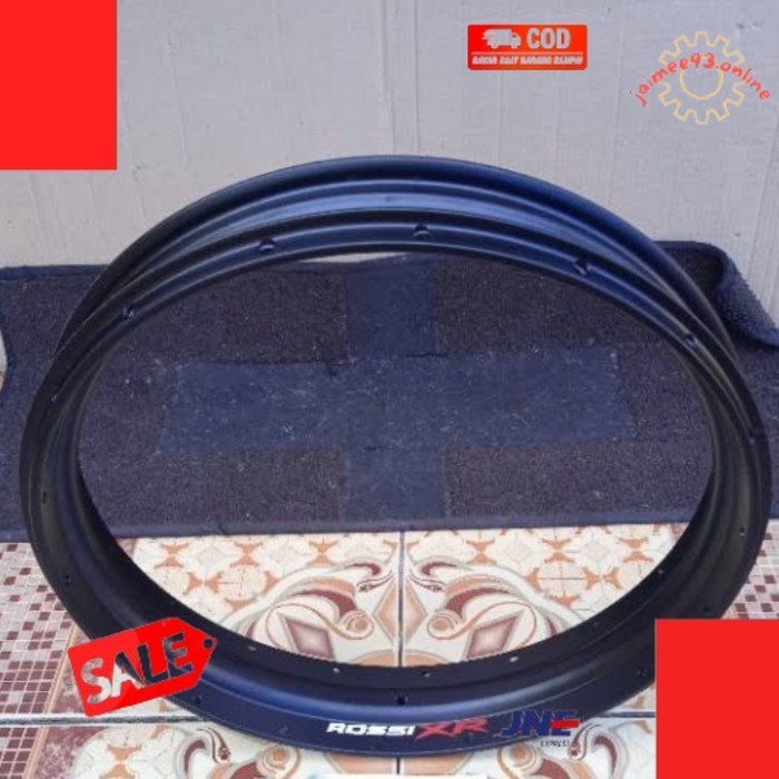 Bigsale✨ -velg rossi xr 185x17 black ano (hole 36) bisa buat ban tubeless