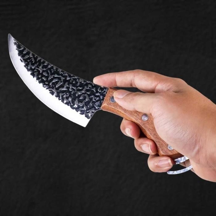 Pisau Dapur Daging Super Tajam Stainless Steel Boning Knife with Hole Original Import