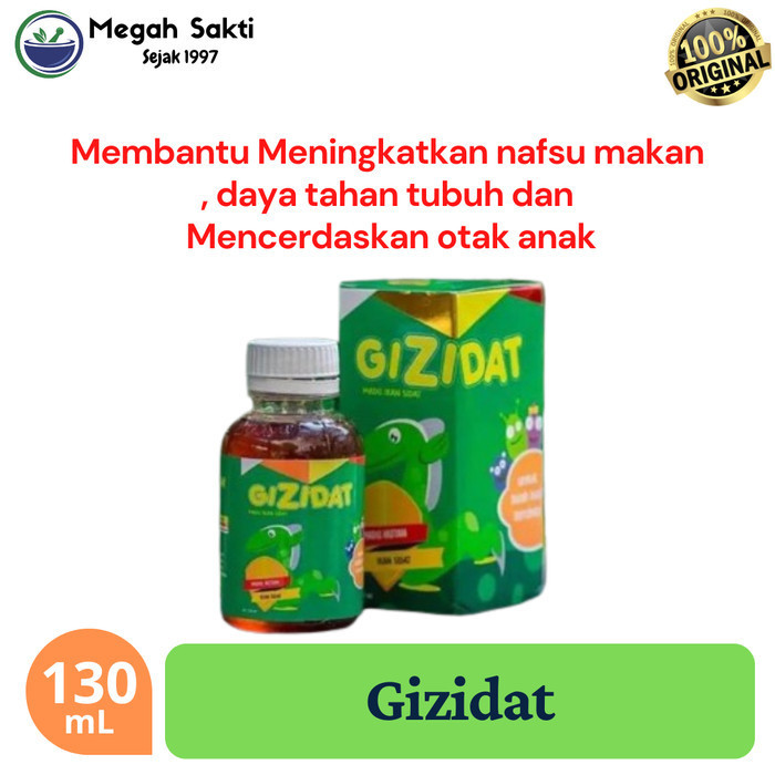 

Megah Sakti - Gizidat Madu Penambah Nafsu Makan 130 mL - Gijidat Stamina anak