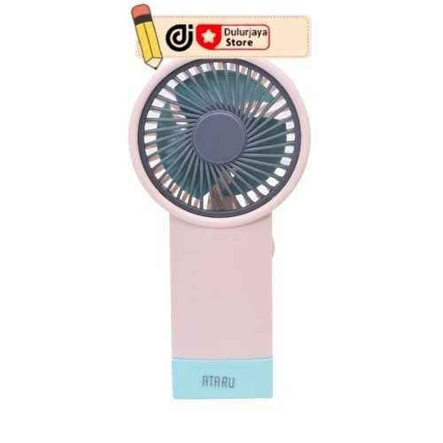 Ace Ataru Kipas Angin Portabel Rechargeable - Pink Portable Fan Kipas Mini Travel Serbaguna Penyejuk