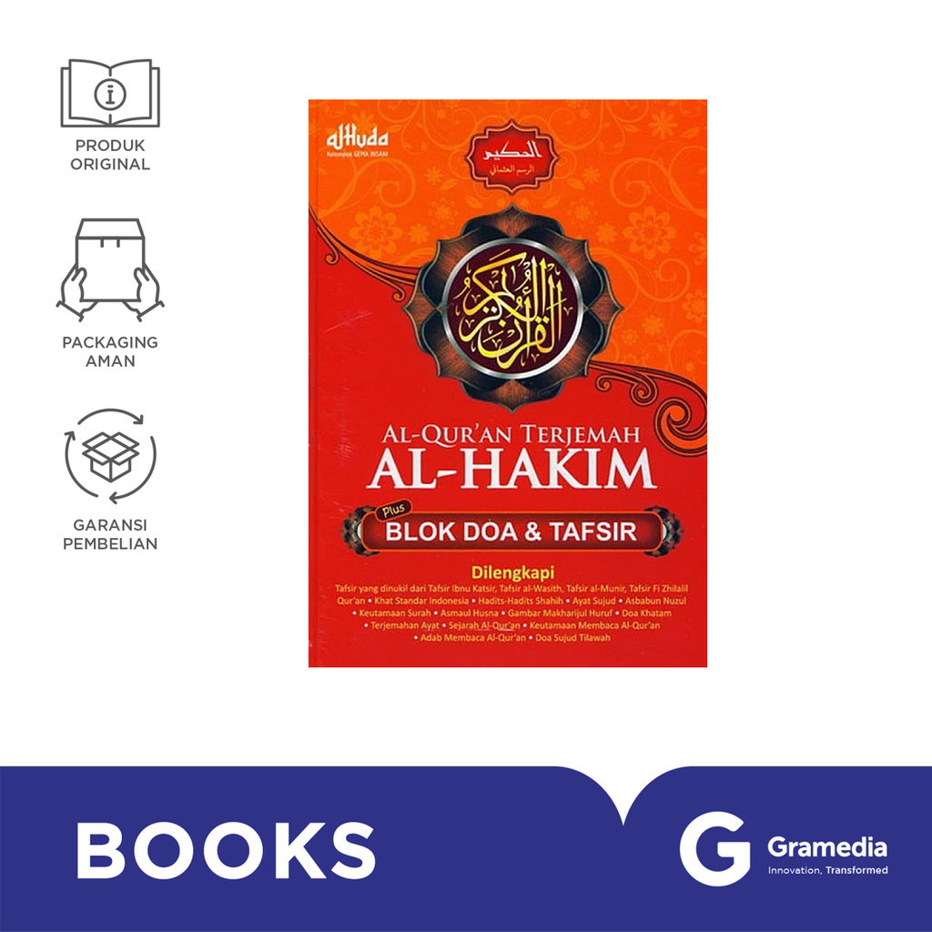 Al Quran Terjemah Besar Plus Doa&Tafsir Al Hakim Hc