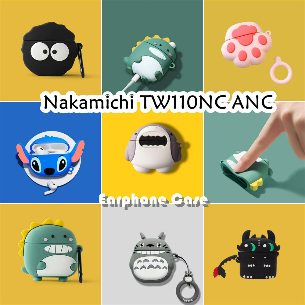 【distinctive】Untuk Nakamichi TW110NC ANC Case Lucu Kartun Soft Silicone Earphone Case NO.3