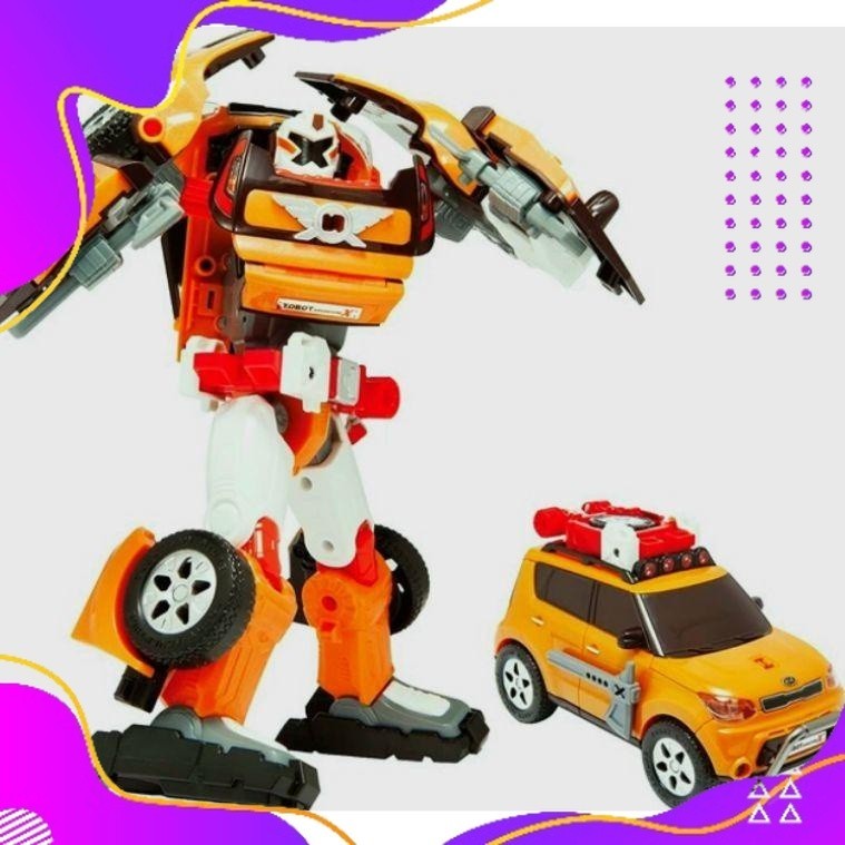 (W-EBU }) ROBOT TOBOT X Y SOUND LIGHT JUMBO LISENSI YOUNGTOYS SNI ISO +-25CM / Detective Galaxy||top