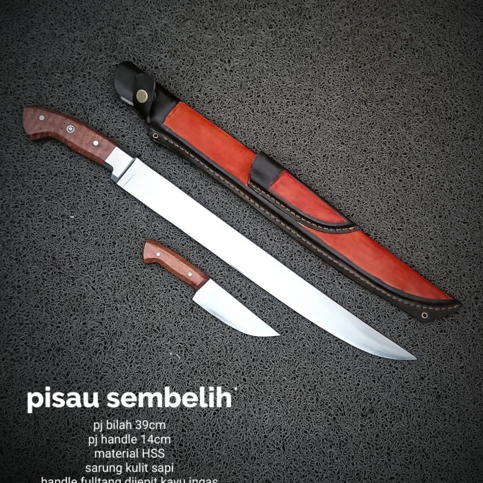 

GOLOK PISAU SEMBELIH BAJA HSS BERANAK TAJAM - BILAH 40 CM
