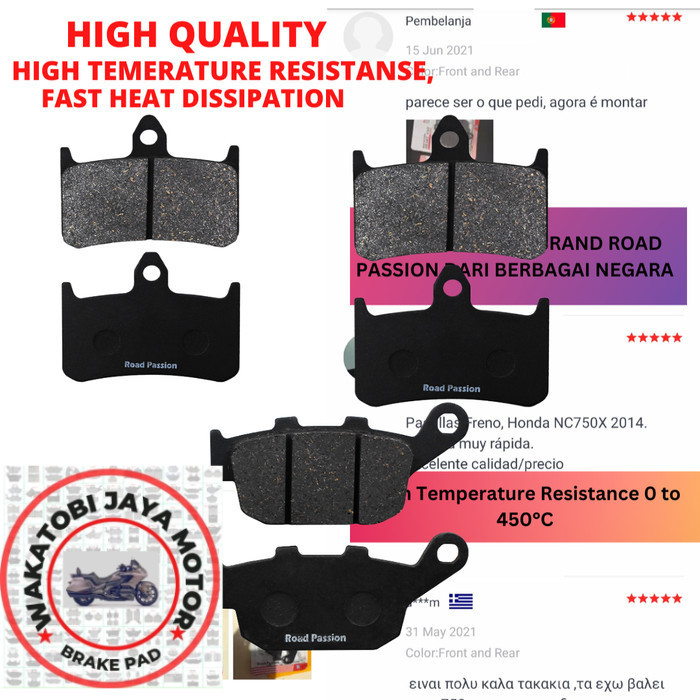 Kampas Rem  HONDA CB400FII Super Four 1997 CB400FIII SF Version S 1996 CB 400FII 400FIII CB400 FII F