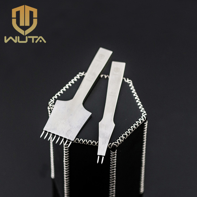 

WUTA Round Hole Punch High Quality Leather Craft Tools Pricking Iron DIY Chisel Stitching Lacing Punch 3/4mm Spacing