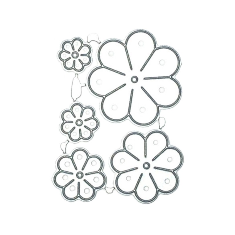 

Flowers Metal Cutting Dies Stencil DIY Scrapbooking Album Paper Card Template Mold Embossing Decoration