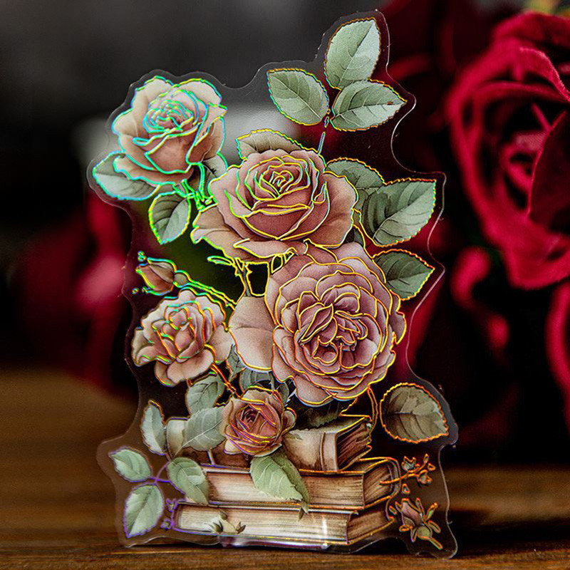 

20Pc/Pack Rose Retro Series DIY washi Stickers Scrapbooking Stick Label Diary Stationery Album Journal Sticker Kawaii School