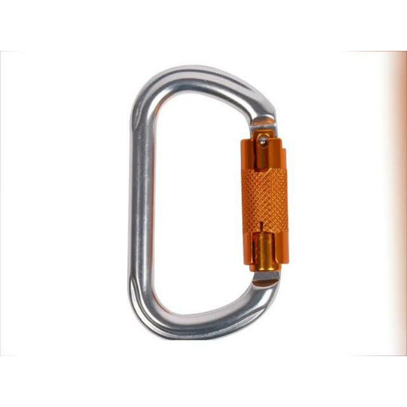 Carabiner alloy oval ntr safety pengait karabiner climbing outbound ascender descender flying fox