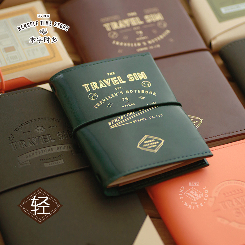 

Sharkbang TN Passport TRAV SIM Traveler's Notebook Blank Refill Paper Journals Agenda Planner Bandage Dairy Book Stationery