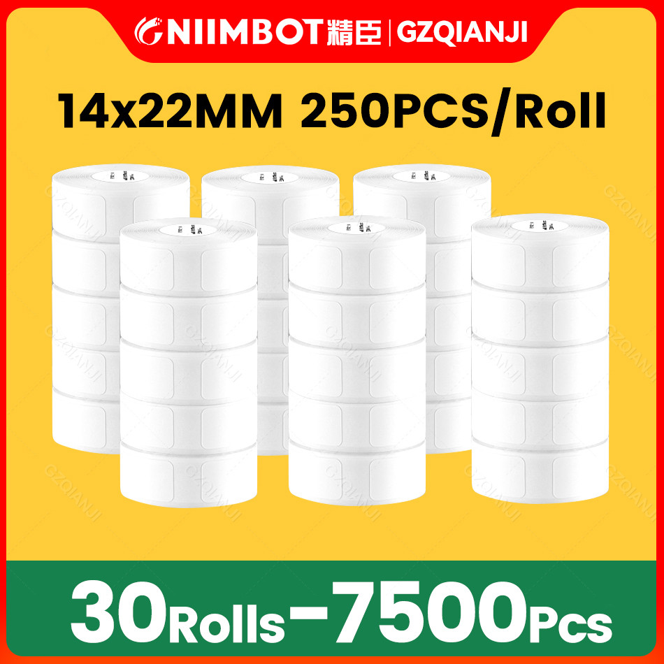 

Niimbot D110 D11 Printing Label Paper D101 Pure Color Price Tag Note Food Date Self-Adhesive for Thermal Label Printer Machine