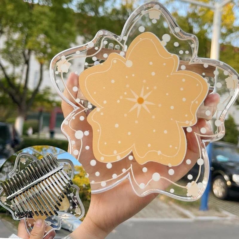 Portable Thumb Kalimba Transparent Mini Piano 17 Keys Kalimba Professional Strumenti Musicali Keyboa