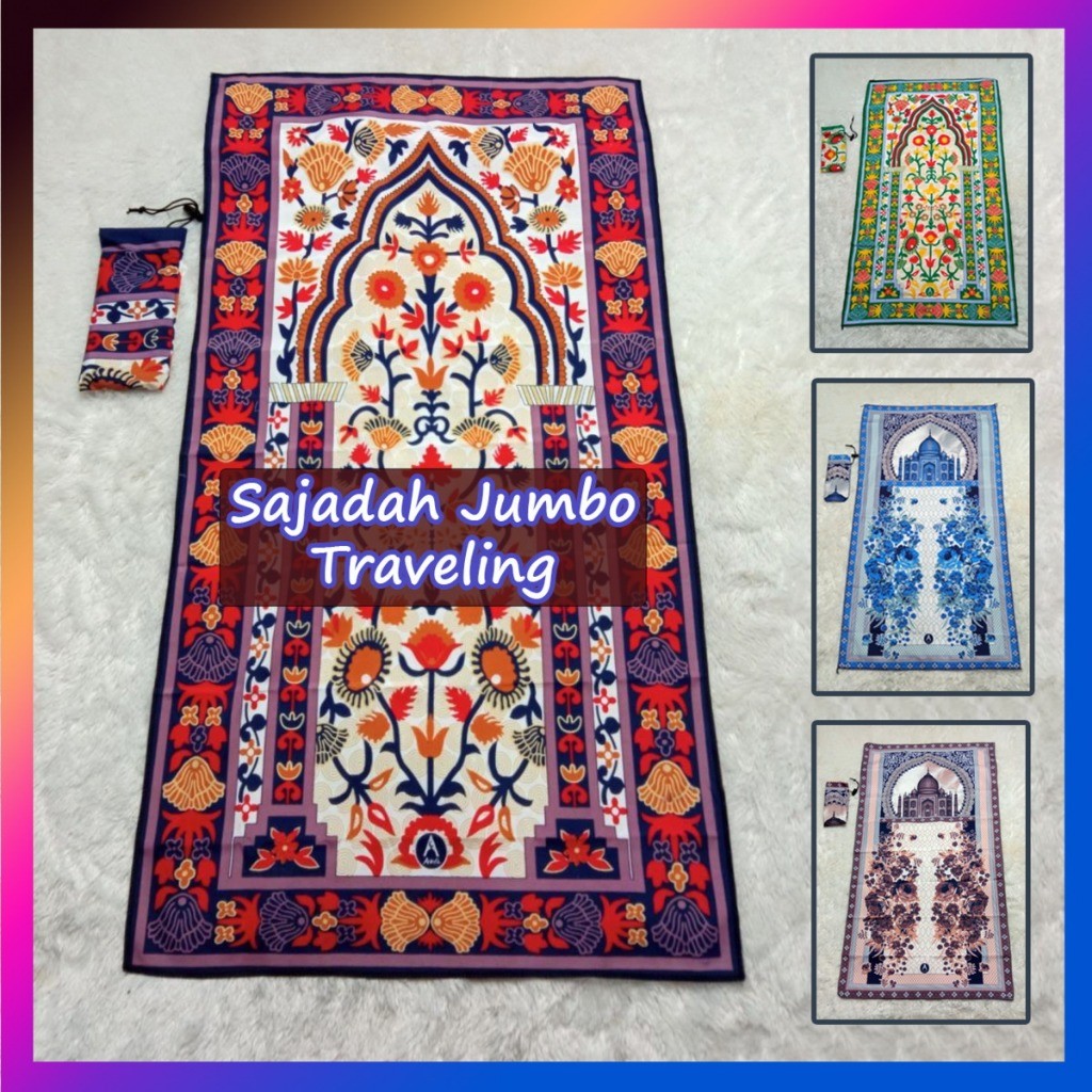

Arbifa | Sajadah Travel jumbo motif Pouch Sejadah traveling Turki untuk souvenir Umroh hampers lebaran/ langsung proses