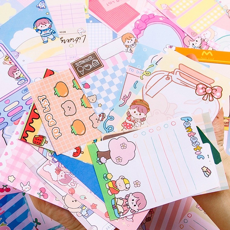 

50 Sheets Each Different Cartoon Memo Pad Student Handbook