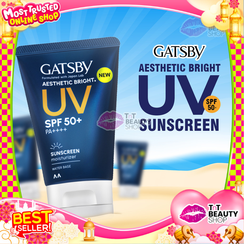 GATSBY Aesthetic Bright UV SPF 50+ PA ++++ Sunscreen Moisturizer 40ml  | TnT Beauty Shop