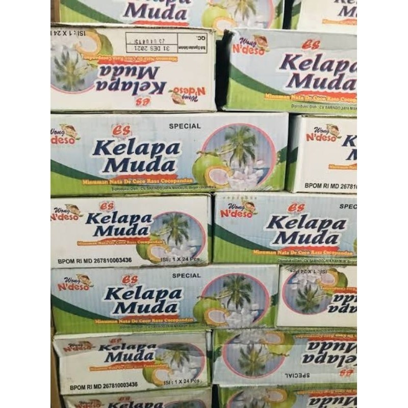 

Kelapa Muda Wong Ndeso 1dus isi 24 cup 150 ml pusat grosir Murah