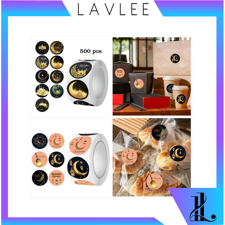 

LAVLEE - 6518 Stiker Label Idul Fitri / 1 Roll isi 500 Pcs Stiker / Stiker Hampers Lebaran Idul Fitri / Stiker Bulat Kemasan Parcel