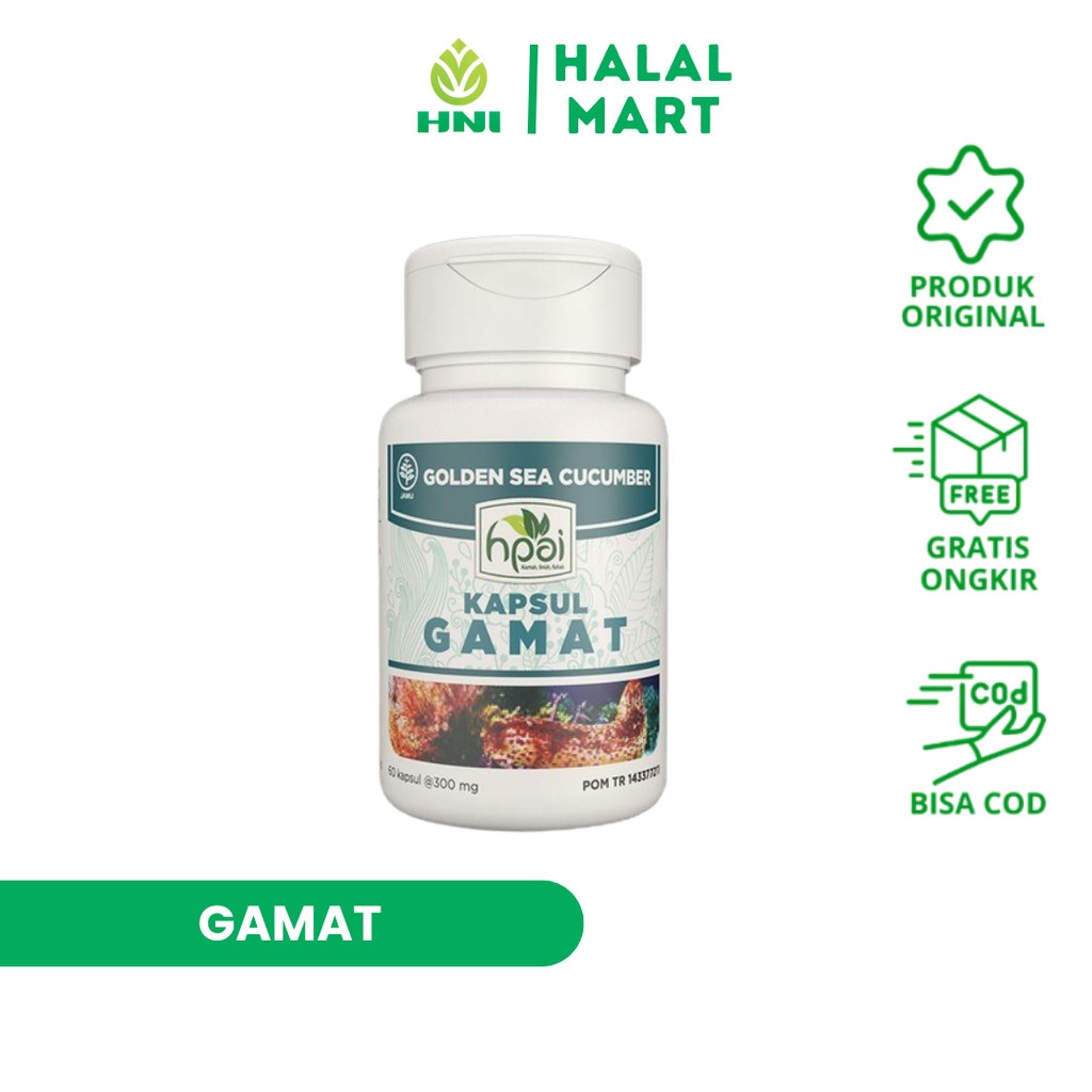 GAMAT KAPSUL Ekstrak Teripang Emas - HNI  BPOM