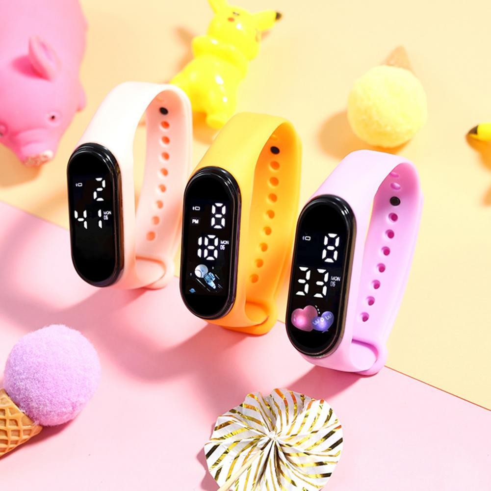 Electronic Watch Waterproof Sport Watch Silicone Bracelet Watch LED Touchscreen Digital Watch Child 