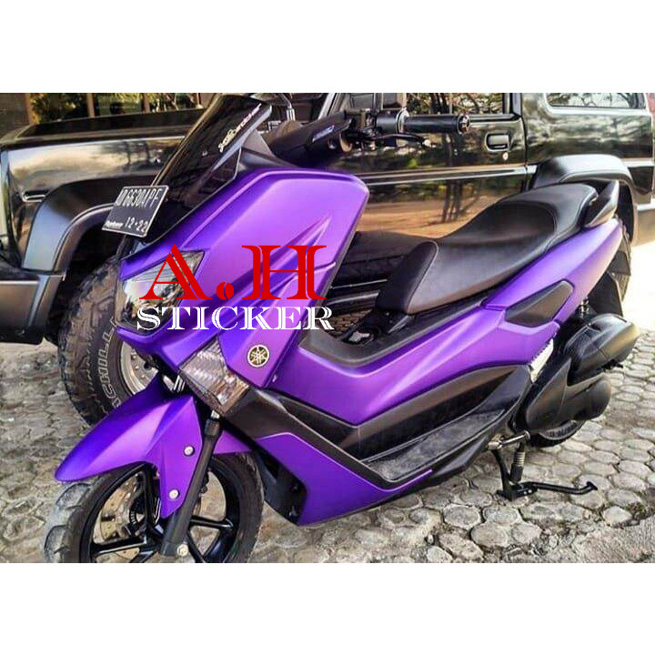 skotlet motor ungu chrome stiker skotlet motor Nmax ungu chrom metalik