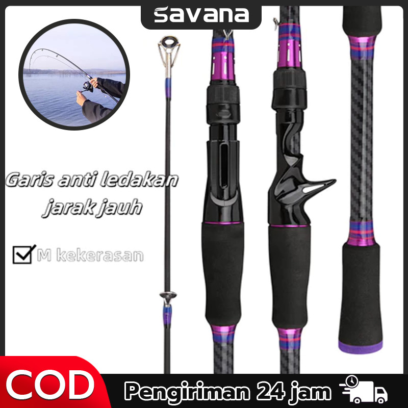 【SAVANA】Hiu Alat Pancing Bahan Karbon Berkualitas Tinggi / Joran Lempar Bahan Serat Karbon / Joran P