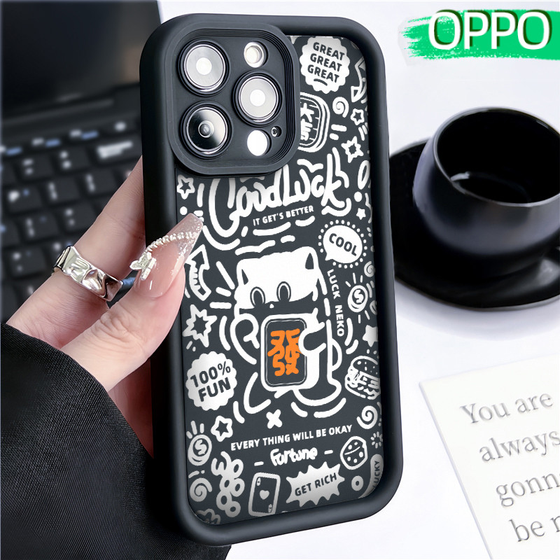 Original Graffiti Silicone SoftCase OPPO A18 A16 A15 A3s A5S A60 A17 A17K A54 A53 A12 A58 A31 A1K A7