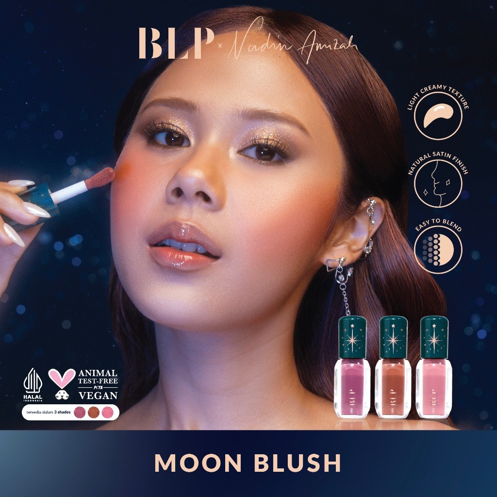 BLP x Nadin Amizah Moon Blush Liquid Blush On Cream Blush Perona PIpi
