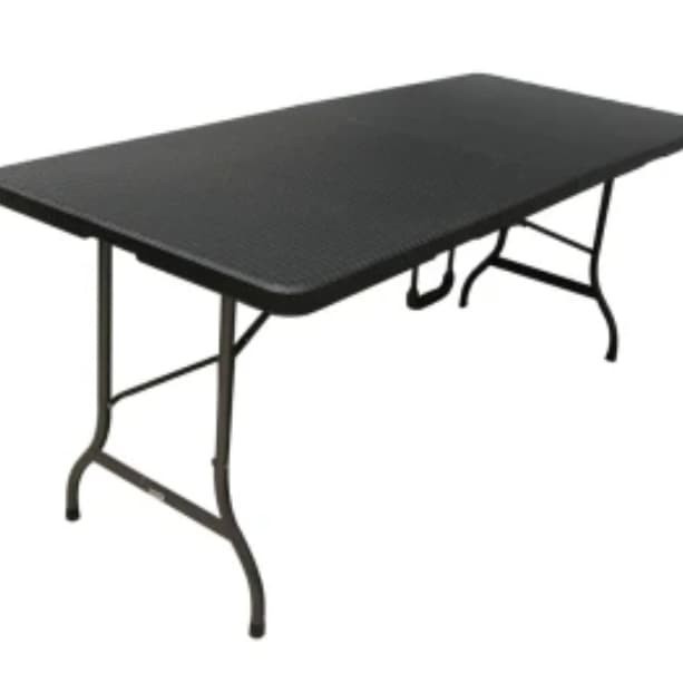 meja lipat koper rotan 180 x 75 x 74 cm