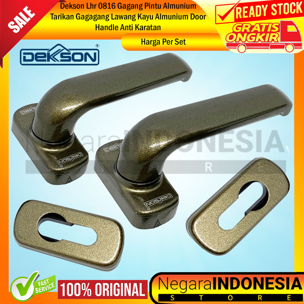 DEKKSON LHR 0816 Handel Pegangan Pintu Kamar Mandi Alumunium Na Wh Yb1c Aluminium Gagang Dekson Lawa
