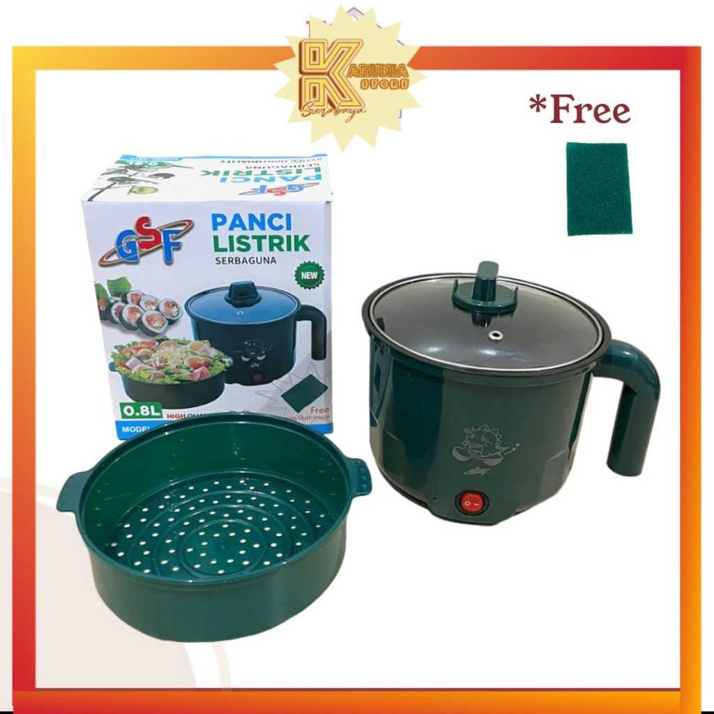 Panci Listrik Elektrik / Panci Listrik Panci Kukusan Elektrik / Panci Elektrik Kukus Plus Goreng Tra