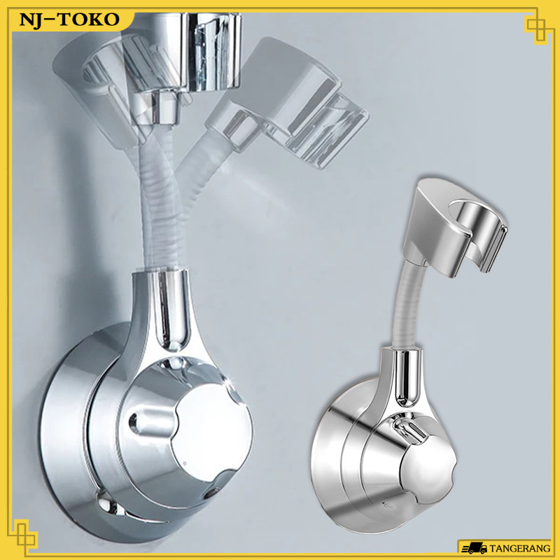 Shower Holder Adjustable 360° Dudukan Shower Kamar Mandi Tahan Lama Penyangga Shower Tidak Perlu Men