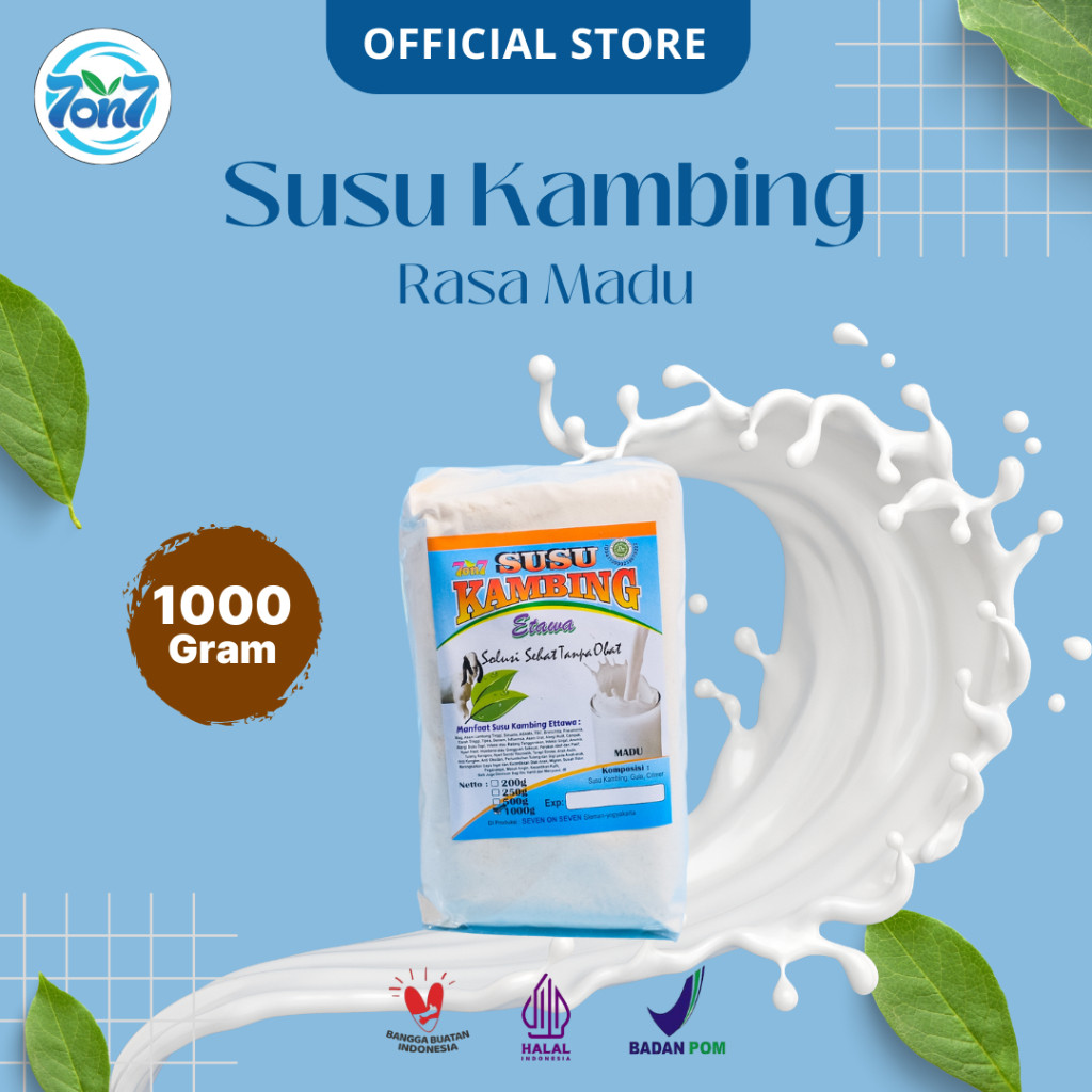 

Susu Kambing Etawa 7on7 Rasa Madu 1 Kg Produk Asli Halal BPOM