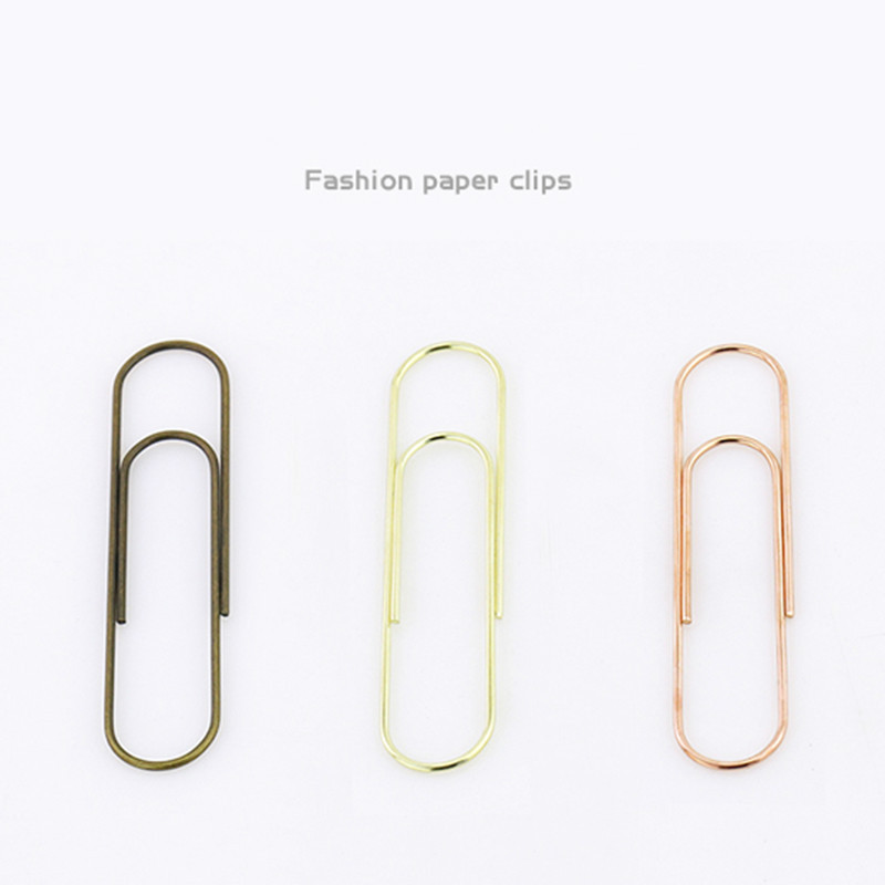 

100mm Super Large Paper Clip Very Big Paper Clips Huge Book Clip Rose Gold Bronze Silver Stationery Bookmark Shool Stationary