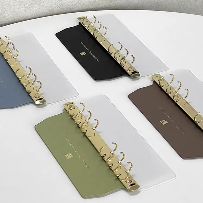 

Side insertion Loose leaf book board Metal binder 6 holes Clip File Folder shell Notebook Ring Binder buckle Planner Agenda