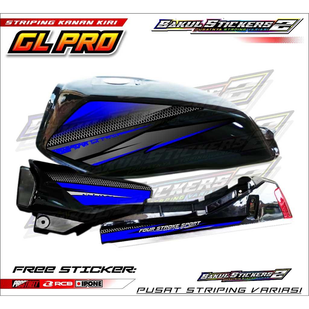 Striping Variasi Honda Gl Pro - Gl Max / Sticker List Variasi Motor Gl Pro - Gl Max