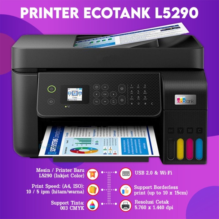 Printer Epson L8050 / Wi-Fi Photo / Ink Tank / Print Only Ganti L805