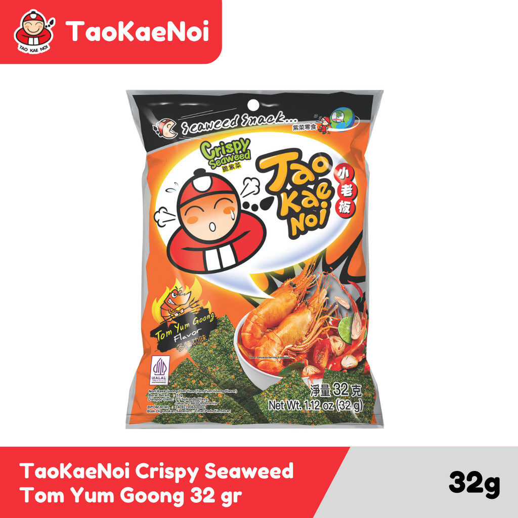 

TaoKaeNoi Rumput Laut Crispy Seaweed Tom Yum Goong 32 gr