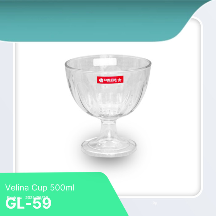 LION STAR Gelas Ice Cream / Gelas Es Krim Velina Cup 500ml GL-59
