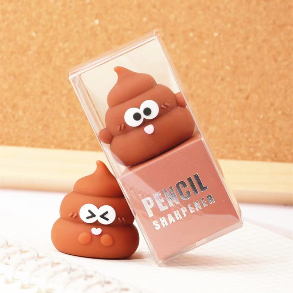 

1pcs Creative Mini Cute Poop Pencil Sharpener for Elementary School Students Convenient Pencil Sharpener Children's Reward Gift