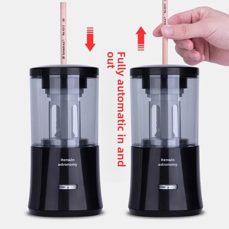 

Automatic Electric Pencil Sharpener Student Use Blue Dream 8018 Pencil Shaver Machine Doodle A Dream Pink Color