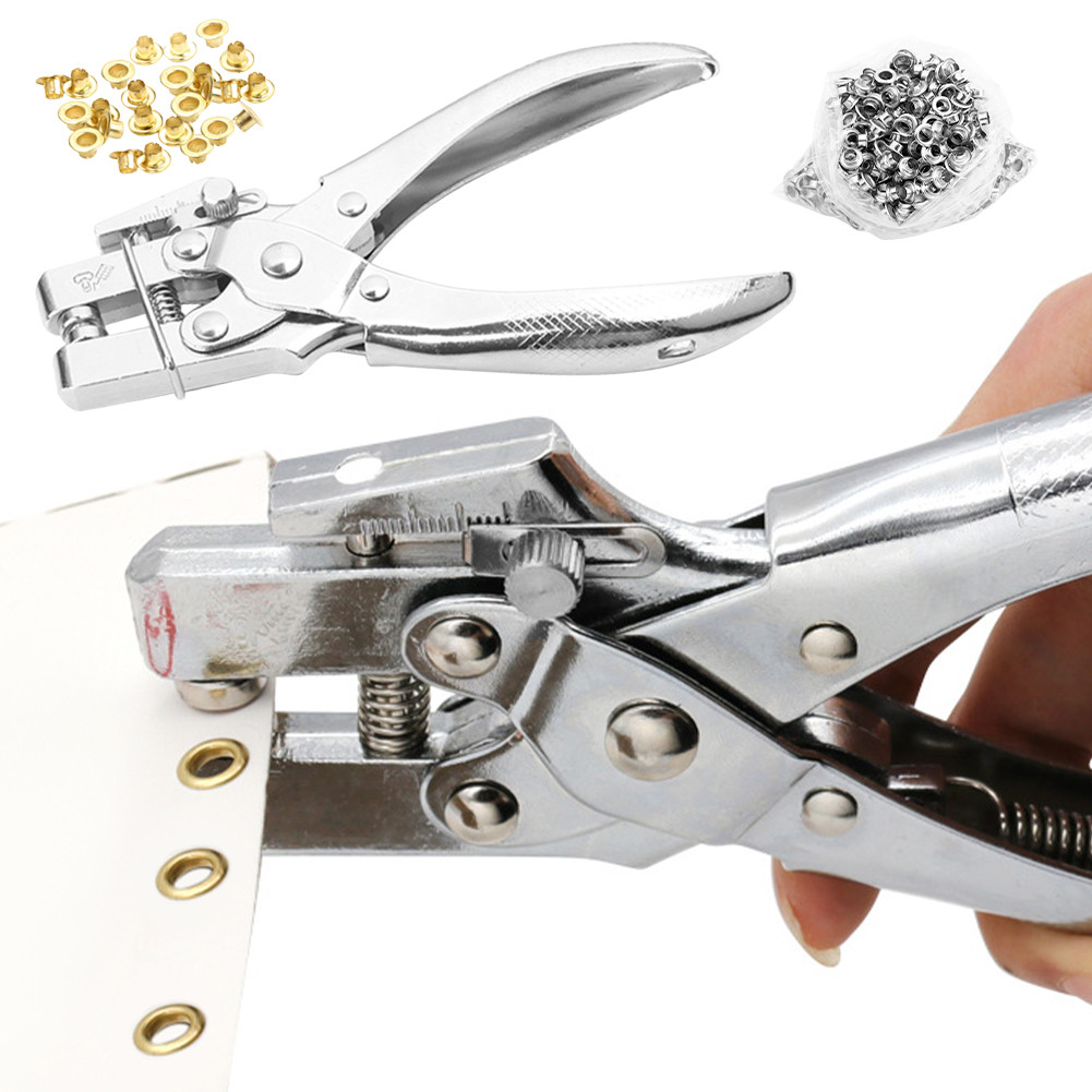 Tang mata ayam / Tang mata ayam bonus mata ayamnya 100 pcs / Tang pembolong handtag baju / Eyelet pl