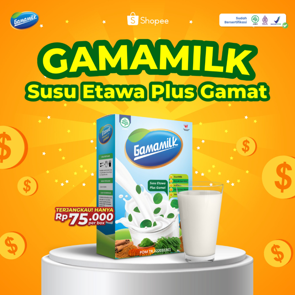 

GAMAMILK Susu Etawa Plus Ekstrak Gamat - Garansi Produk Asli