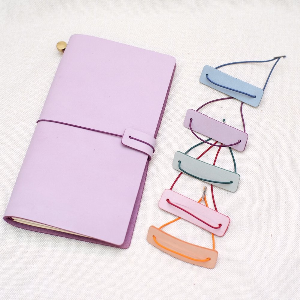 

Genuine Leather Notebook Closer Protective Leather Piece With Repair Rubber Band For Handmade Travel Journal Accessories