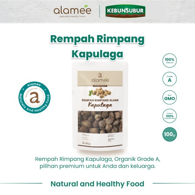 

ALAMEE Kapolaga Kering Kapulaga Lokal Cardamom Kapol Spice Rempah Rimpang Organik Premium 100gr Kebunsubur