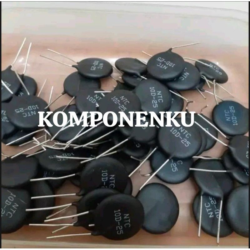 Hrg 1pcs NTC 10D25 / NTC 10D 25 /Thermistor NTC10D25 ZNR CAPASITOR KAPASITOR