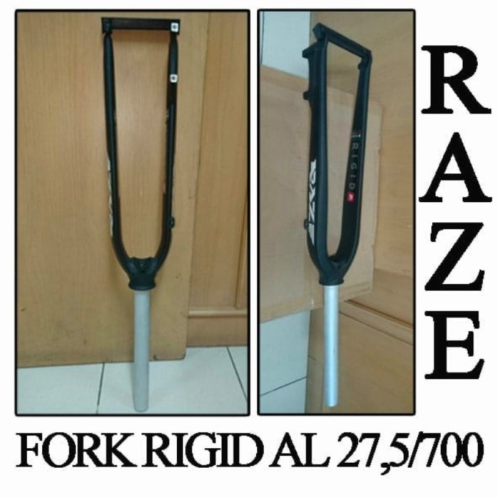 Fork Rigid not Mosso MD5 26 27.5 700 Raze Alloy disk Hitam
