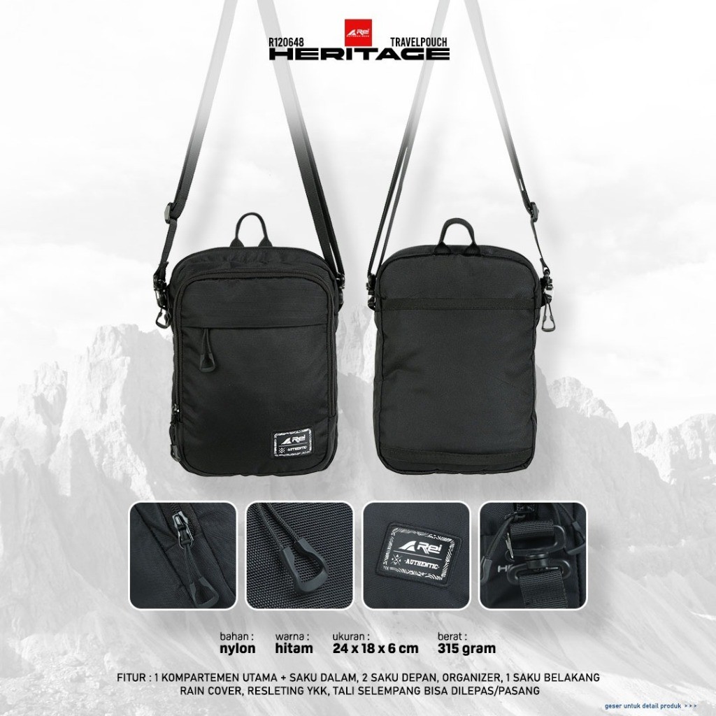 Tas Selempang Rei Heritage Travel Pouch Arei Outdoorgear