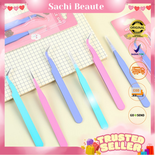 Pinset Bengkok / Pinset Lurus / Tweezer Sticker / Macaron Tweezers Penjepit Stiker / Pinset